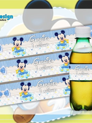 Rótulo para guaraná caçulinha mickey ba