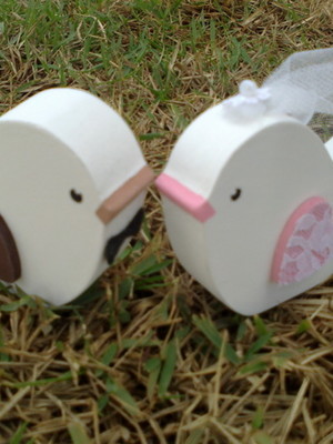 Topo de bolo passarinhos mdf