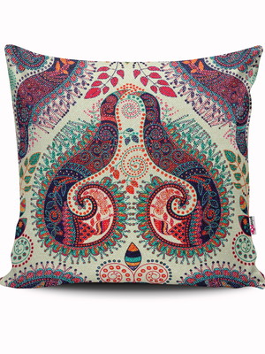 Almofada decorativa estampa de mandala étnica