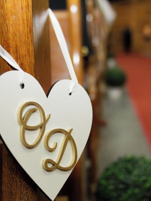 Coração para banco de igreja