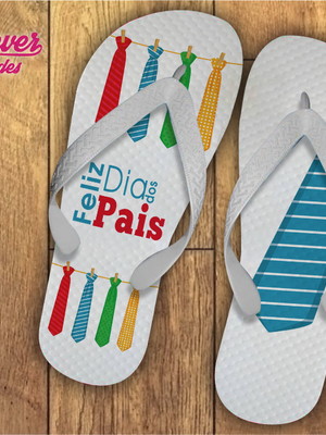 Chinelo personalizado dia dos pais