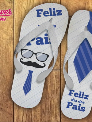 Chinelo personalizado dia dos pais
