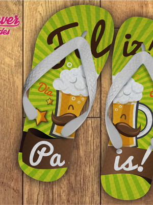 Chinelo personalizado dia dos pais