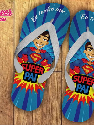 Chinelo personalizado dia dos pais
