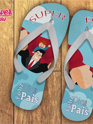 Chinelo personalizado dia dos pais