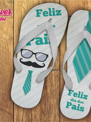 Chinelo personalizado dia dos pais