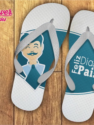 Chinelo personalizado dia dos pais