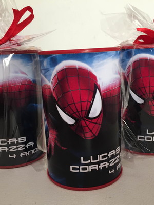 Cofrinho personalizado homem aranha