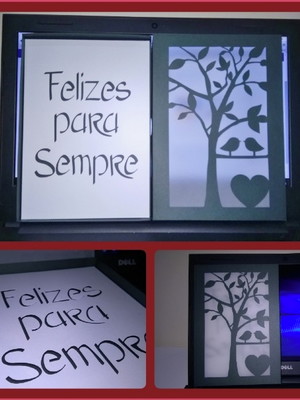 Caixa para convite - árvore - arquivo de corte