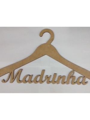 Cabide casamento madrinha em mdf cru