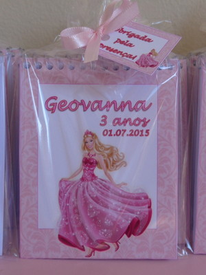 Bloquinho personalizado barbie