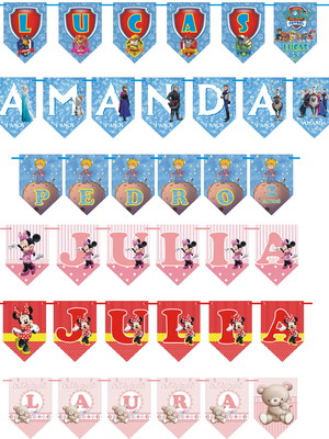 Bandeirolas personalizadas
