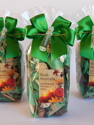 Pot pourri verde aroma capim limão flores e folhas p