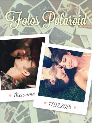 Polaroid com imã - legenda personalizada <3