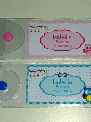 Estojinho com botão personalizado