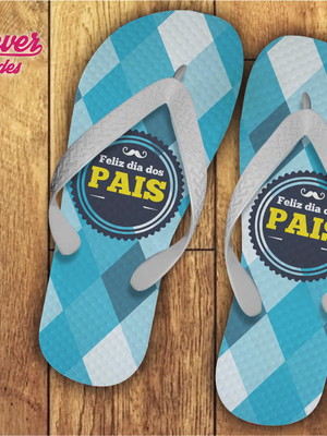 Chinelo personalizado dia dos pais