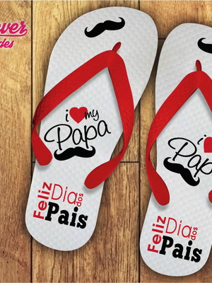 Chinelo personalizado dia dos pais