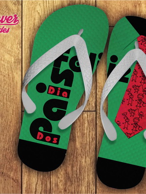 Chinelo personalizado dia dos pais