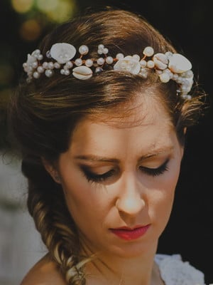 Headband para noivas- casamento na praia