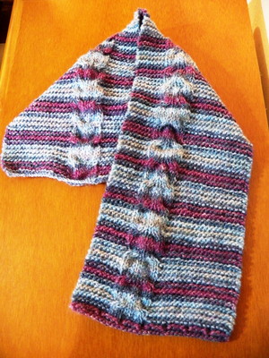 Cachecol curto em tricot