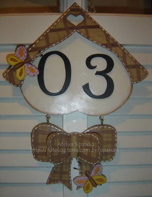 Placa número casa