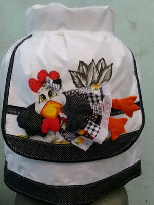 Capa de botijão galinha 3d