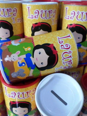 Cofrinho personalizado branca de neve
