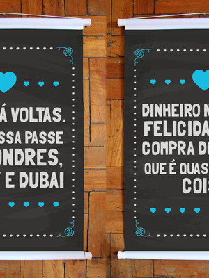 2 mini banner divertido chá bar