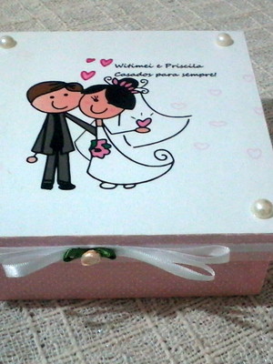 Caixa casamento personalizada