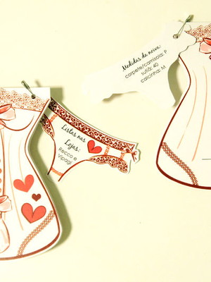 Convite chá de lingerie