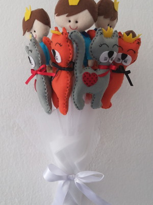 Buque de príncipe e gato com 9/ unidades