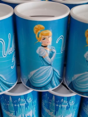 Cofrinho personalizado cinderela