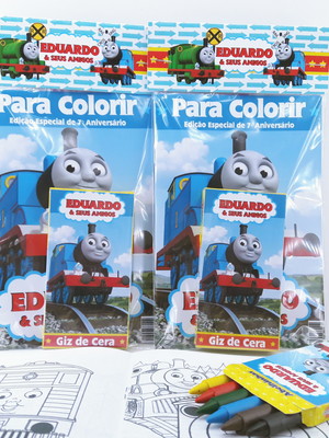 Kit de colorir thomas e seus amigos