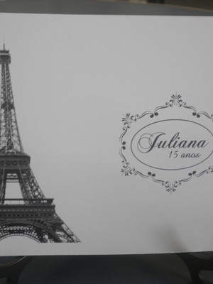 Convite 15 anos com dobra paris