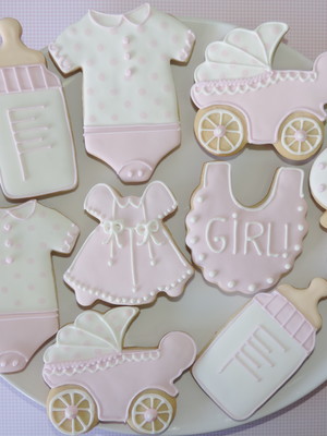 Biscoito decorado chá bebê / maternidade