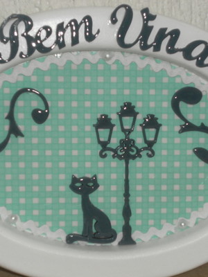 Placa "bem vindos"