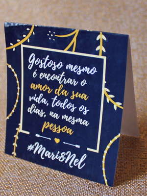 3 plaquinhas de mesa casamento azul marinho