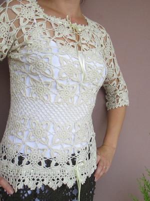 Blusa de crochê