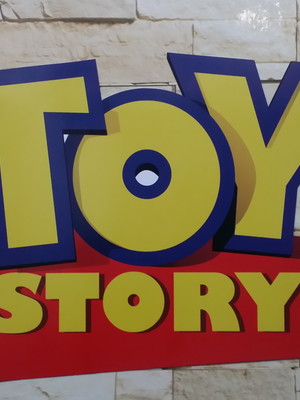 Placa em pvc toy story