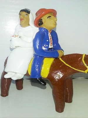 Noivos à cavalo