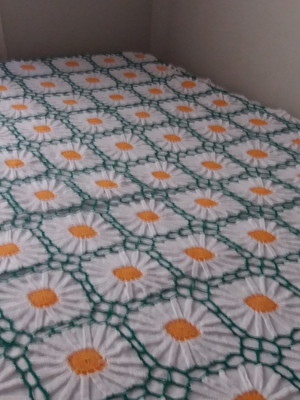 Colcha de crochê