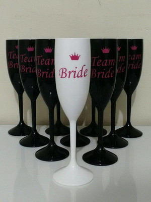 Taças personalizadas team bride