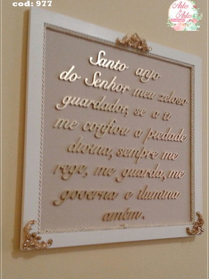 Quadro oração santo anjo