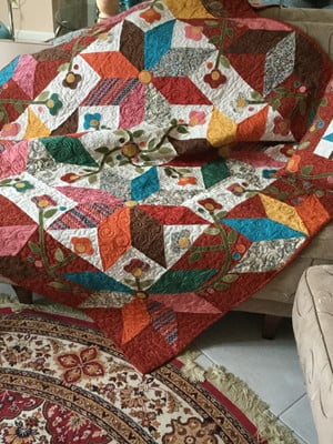 Manta em patchwork