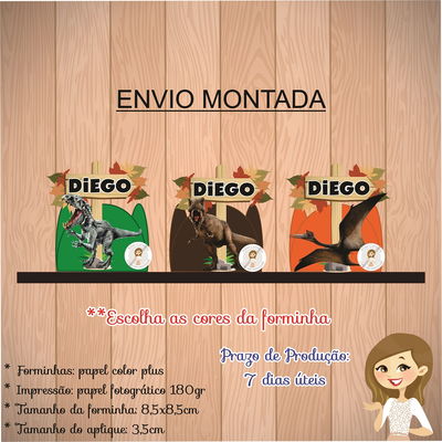Forminha dinossauro