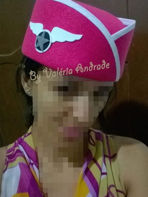 Boina de comissária com revestimento