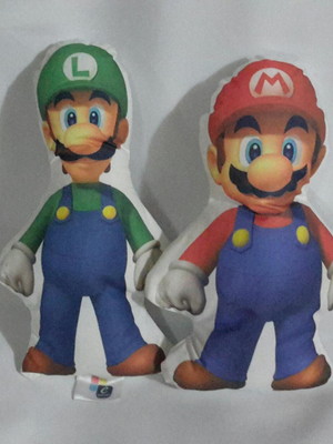 Almofada com formato mario bross