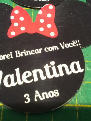 Tag agradecimento minnie