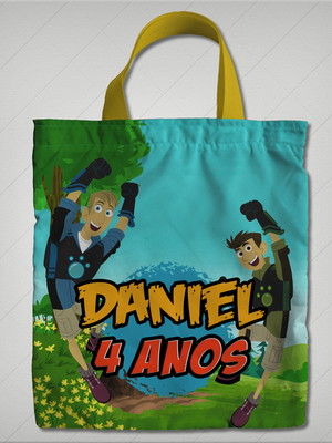 Bolsinha wild kratts 26x29