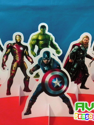 Display de mesa vingadores filme (kit com 06)